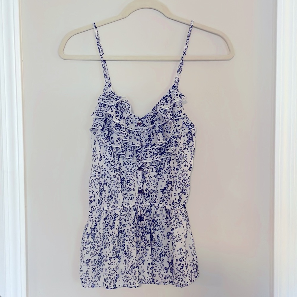 Floral tank blouse size Small